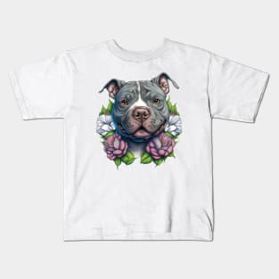 american bully dog lover Kids T-Shirt